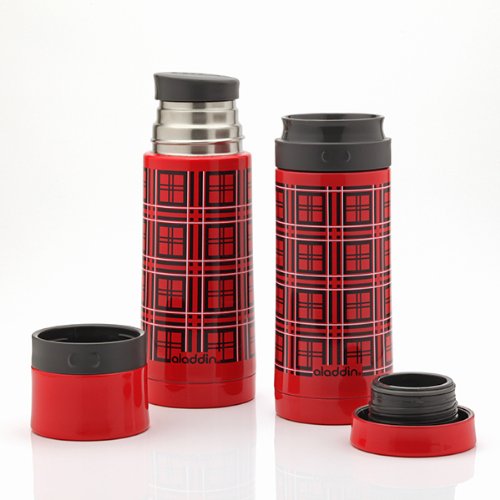 レトロなチェック柄がかわいい！aladdinのステンレスボトル | Omochakka